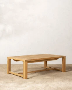 Berdine Teak Outdoor Coffee Table -McGee and Co Furniture Store BerdineTeakOutdoorCoffeeTable MFRN0990 D1