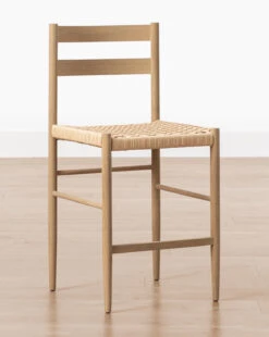 Eloise Woven Counter Stool -McGee and Co Furniture Store EloiseWovenCounterStool MFRN0798 WOK OS D1 T