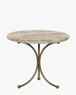 Fossil Marble End Table