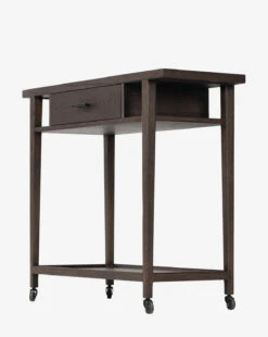 Galen Bar Cart -McGee and Co Furniture Store GalenBarCart MFRN3256 BRO OS D8 T