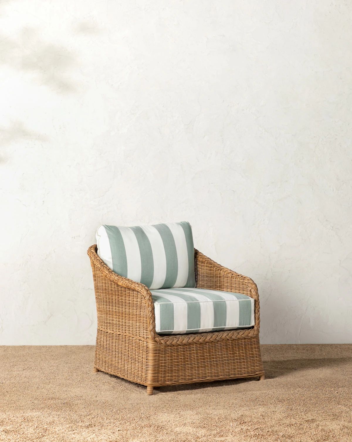 Haviland Outdoor Lounge Chair With Striped Cushions 3 Haviland Outdoor Lounge Chair With Striped Cushions - Image 3