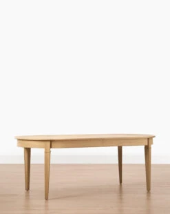 Hughes Oak Extension Dining Table 9 Hughes Oak Extension Dining Table -McGee and Co Furniture Store HughesOakExtensionDiningTable MFRN2620 OAK OS D1 T