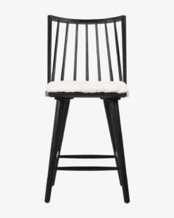 Madison Stool -McGee and Co Furniture Store Madison Counter Stool Black Sheepskin 3
