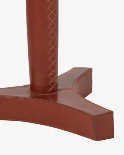 McCoy Leather Side Table -McGee and Co Furniture Store McCoyLeatherSideTable MFRN3099 LTH OS D2 T 18f52200 6b55 494a 9ec3 ce5c6f1c155d