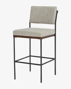 Pascal Stool -McGee and Co Furniture Store PascalStool MFRN1206 GRY BS D3