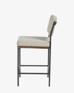 Pascal Stool -McGee and Co Furniture Store PascalStool MFRN1206 GRY CS D2