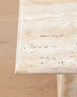 Travertine Side Table -McGee and Co Furniture Store TravertineSideTable MFRN1532 NAT OS D2 T